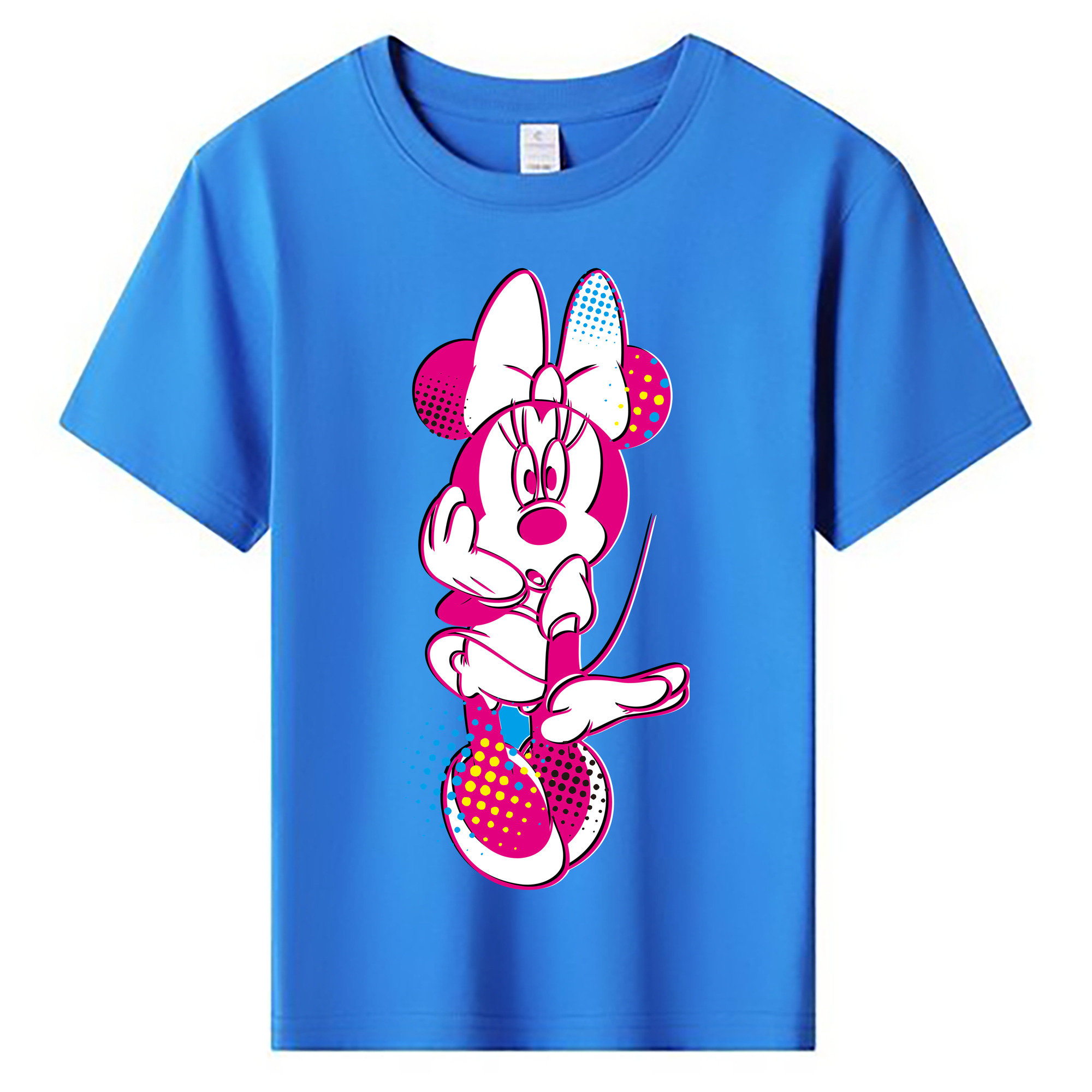 ミッキーマウス Mickey Mouse 綿100％キッズTシャツ（フロントプリント）